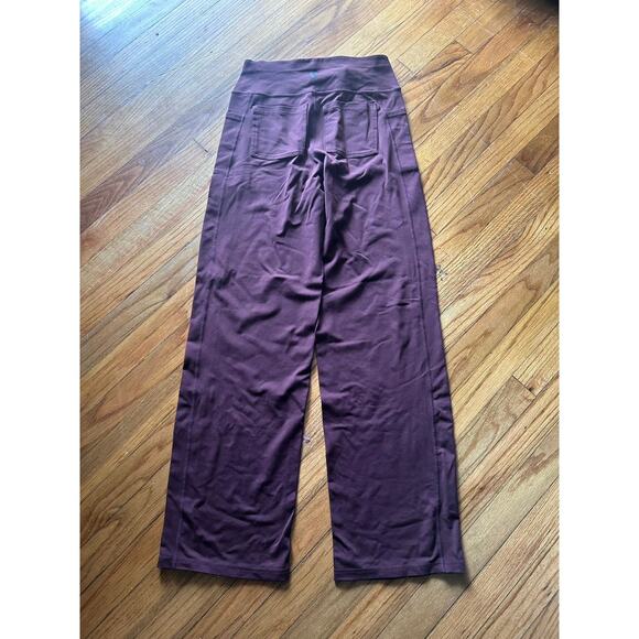 Skechers Go Walk High-Waisted Straight-Leg Yoga Pants – Plum, Size M - Picture 4 of 5